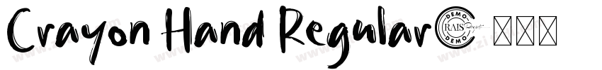 Crayon Hand Regular字体转换